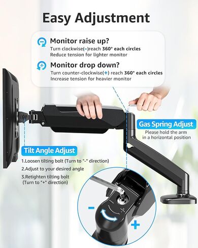 MOUNTUP Ultrawide Monitor Arm and Single Monitor Desk Mount in Saudi Arabia