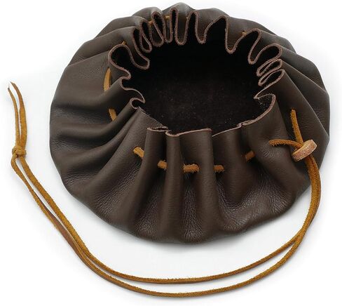 ROG Handmade Leather Drawstring Tinder Pouch in Saudi Arabia
