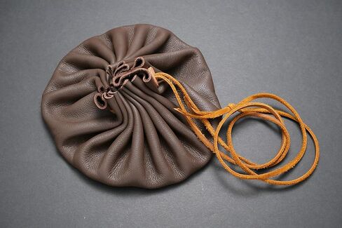 ROG Handmade Leather Drawstring Tinder Pouch in Saudi Arabia