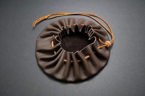 ROG Handmade Leather Drawstring Tinder Pouch in Saudi Arabia