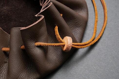 ROG Handmade Leather Drawstring Tinder Pouch in Saudi Arabia