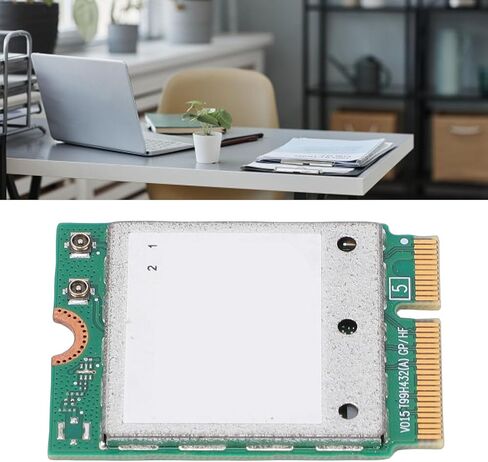 GOWENIC WiFi 7 Wireless Adapter, M.2 Network Card 5.8Gbps Tri Band, with Support and 4K QAM, MU MIMO, for Laptops in Saudi Arabia