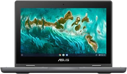 Asus Chromebook Flip Cr1 Cr1100fka-yz182t 11.6 شاشة لمس قوية قابلة للتحويل 2 في 1 Chromebook - عالي الدقة - 1366 × 768 - Intel Celeron N5100 رباعي النواة [4 النواة] 1.10 جيجا هرتز - 8 جيجا بايت إجمالي ذاكرة الوصول العشوائي - 32 جيجا بايت (متجدد) in Kuwait