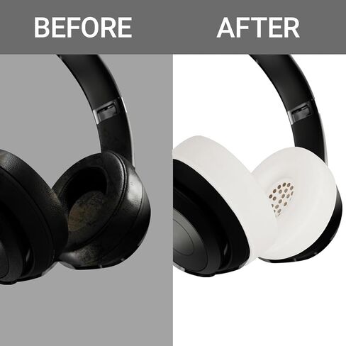 غطاء حافظة من السيليكون 2 في 1 لسماعات Beats Solo 4 وSolo 3، وأغطية وسادات الأذن الناعمة وأغطية عصابة الرأس بسحاب لملحقات Solo4 Solo3 Solo2، مقاومة للماء والعرق (أبيض) in Kuwait