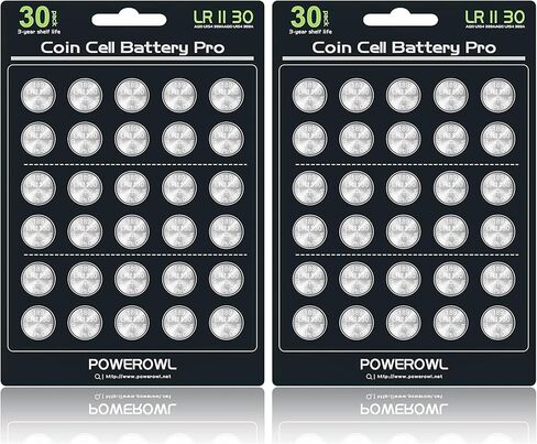 POWEROWL High Capacity LR1130 AG10 Batteries 30 Pack, SG10 389 189 Premium Alkaline Battery 1.5V Button Coin Cell Batteries in Kuwait