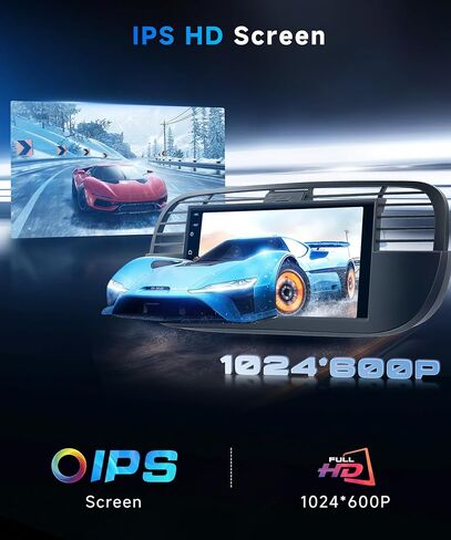 ستيريو سيارة 4G+64G Android 15 لسيارة Fiat 500 2007-2015 مع Carplay Android Auto، شاشة لمس 7 بوصة 1024 * 600 GPS/WiFi/Bluetooth 5.0/ FM/32EQ/ SWC/كاميرا احتياطية in Kuwait