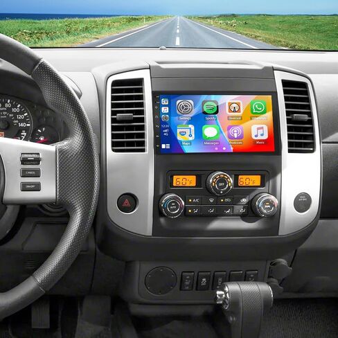 راديو ستيريو للسيارة مزدوج الدين لسيارة Nissan Frontier 2010-2021 7 بوصة وحدة رأس شاشة تعمل باللمس Android 13 ستيريو للسيارة مع Carplay لاسلكي Android Auto GPS Bluetooth WiFi FM RDS DSP SWC كاميرا احتياطية، 2+32G in Kuwait