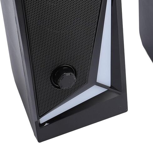 Dpofirs USB Powered Computer Speakers for Desktop, RGB Laptop Speaker with 7 Dynamic Effects for PC, 10W Stereo External Speakers in Saudi Arabia