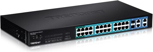 TRENDnet 24-Port 10/100Mbps Web Smart PoE Switch in Saudi Arabia
