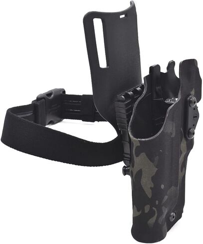 Airsoft Drop Leg Platform and Right Handed Holster Tactical Thigh Mount Platform Drop Leg Holster Panel with Adjustable Belt & Thigh Straps in Saudi Arabia