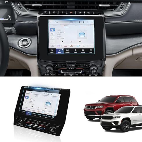 BIBIBO for 2025 Jeep Grand Cherokee L Screen Protector 2021-2025 2026 Jeep Grand Cherokee L (Laredo/Altitude) 8.4" Touchscreen Tempered Glass 2025 Grand Cherokee L Accessories in Kuwait