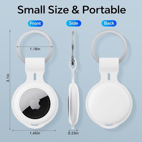 4 عبوات من أجل Airtag Case حامل سلسلة مفاتيح من السيليكون لـ Apple Air Tagholder مقاوم للماء لعلامات الهواء غطاء ملحقات حلقة المفاتيح جهاز تعقب GPS لحقائب الأمتعة الحيوانات الأليفة والكلاب والقطط ومفاتيح الدراجة والأطفال in Kuwait
