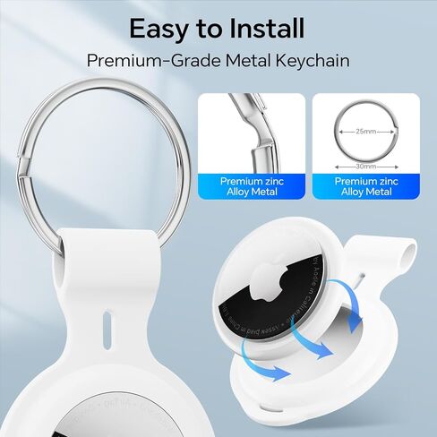 4 عبوات من أجل Airtag Case حامل سلسلة مفاتيح من السيليكون لـ Apple Air Tagholder مقاوم للماء لعلامات الهواء غطاء ملحقات حلقة المفاتيح جهاز تعقب GPS لحقائب الأمتعة الحيوانات الأليفة والكلاب والقطط ومفاتيح الدراجة والأطفال in Kuwait
