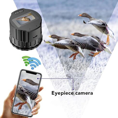Telescope Camera, Telescope Eyepiece with 1.5 inch Screen, 16MP Photos HD Videos Electronic Eyepiece for 28mm to 50mm Telescope, Suitable for Planetary and Birdwatching in Saudi Arabia