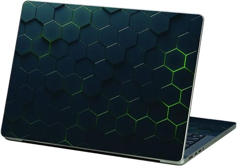 MightySkins Skin Compatible with Apple MacBook Pro 13" M2 (2022) - Acid Hex | Protective, Durable, and Unique Vinyl Decal wrap Cover | Easy to Apply, Remove, and Change Styles | Made in The USA in Saudi Arabia