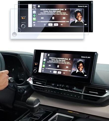 (2 قطعة واقي شاشة 2025 سيينا لـ 2025 2026 Sienna XLE/XSE/Limited/Platinum/Woodland Edition 12.3 بوصة واقي شاشة من الزجاج المقسى ملحقات سيينا 2025 in Kuwait