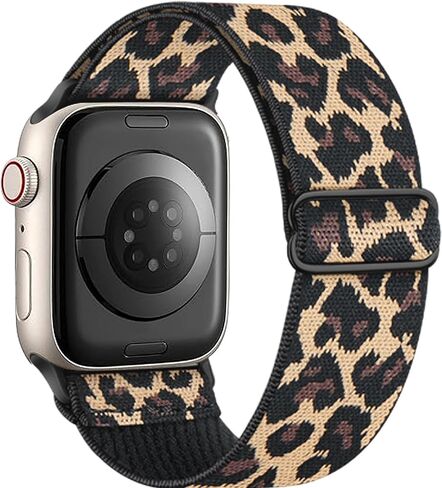 حزام نايلون قابل للتمدد متوافق مع Apple Watch Series 11 10 9 8 7 46mm 45mm 42mm 41mm Ultra 3 2 Band 49mm Series 6 5 4 SE3 2 44mm 40mm Series3 2 1 38mm رجال iWatch Bands النساء حزام حلقة منفرد in Kuwait