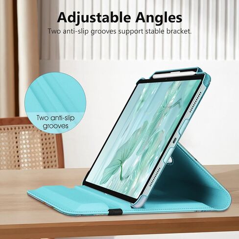 حزمة Fintie: حافظة Fintie دوارة لجهاز iPad Air 13 بوصة (M2) 2024-360 درجة غطاء خلفي واقٍ بحامل دوار + [عبوتان] واقي شاشة من الزجاج المقوى in Kuwait