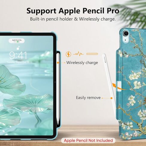 حزمة Fintie: حافظة Fintie دوارة لجهاز iPad Air 13 بوصة (M2) 2024-360 درجة غطاء خلفي واقٍ بحامل دوار + [عبوتان] واقي شاشة من الزجاج المقوى in Kuwait