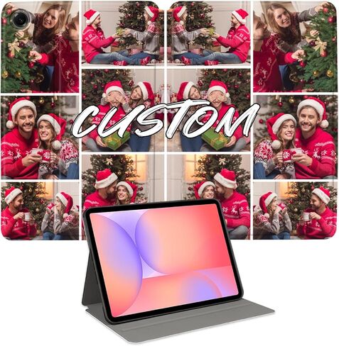 Custom Photo Personalized Flip Case for Samsung Galaxy Tab A11+/A11 Plus 11 inch(2025),Model Code: SM-X230/X236, Samsung Galaxy Tablet Customized Picture Text Leather Stand Cover Protective Case in Saudi Arabia