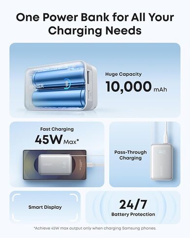 Anker Nano Retractable Power Bank with 2 in 1 Wireless Charging Station in Saudi Arabia