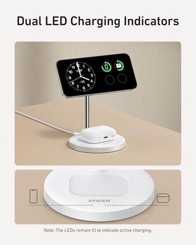 Anker Nano Retractable Power Bank with 2 in 1 Wireless Charging Station in Saudi Arabia