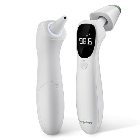 AET-R842 FDA 510(k) ميزان حرارة بالأشعة تحت الحمراء من الدرجة الطبية | قناة الأذن مزدوجة الوضع (الطبلي) ومقياس حرارة حمى الجبين للأطفال والرضع والأطفال الصغار والأطفال والبالغين in Kuwait