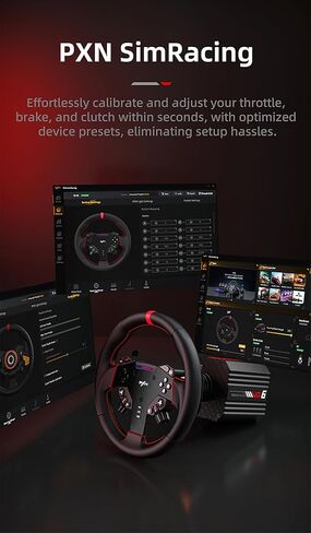 حزمة PXN VD6 عجلة القيادة والدواسات للكمبيوتر الشخصي 6NM محرك مؤازر مباشر للقوة الأساسية 300 مم W AS عجلة السباق والقاعة 2-دواسة مجموعة عجلة سباق الألعاب الاحترافية للكمبيوتر الشخصي (فقط) Windows 7/8/10/11 in Kuwait