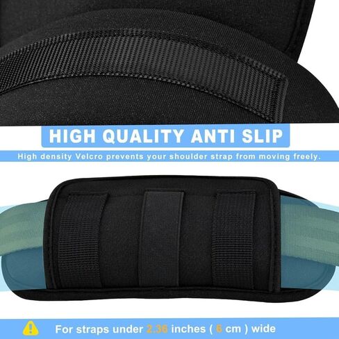 ZINZ 2-Pack وسادة كتف تكتيكية، وسادة مريحة سميكة للغاية لأشرطة الصدرية، وحقائب الظهر، قابلة للتنفس وممتصة للصدمات، أسود in Kuwait