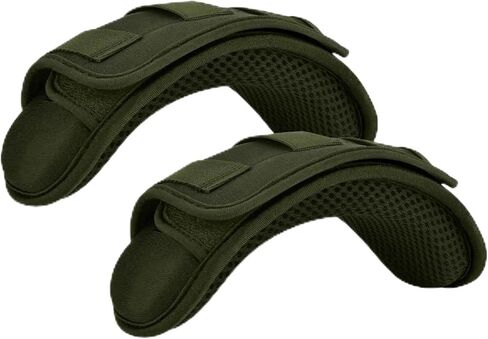 ZINZ 2-Pack وسادة كتف تكتيكية، وسادة مريحة سميكة للغاية لأشرطة الصدرية، وحقائب الظهر، قابلة للتنفس وممتصة للصدمات، أسود in Kuwait