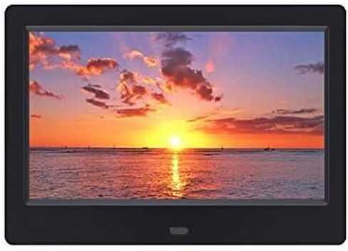 Digital Photo Frames 7 Inch Advertising Machine Digital Picture Frame Music Video Playback Multifunctional Digital Screen 800 x 480 Resolution Black and White Photo Frame USB Interface in Kuwait
