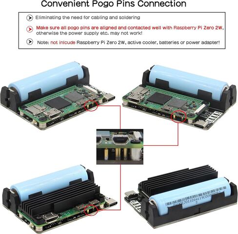 لوحة توسيع Geekworm X306 V1.5 UPS مع حافظة معدنية X306-C1 لـ Raspberry Pi Zero 2W in Saudi Arabia
