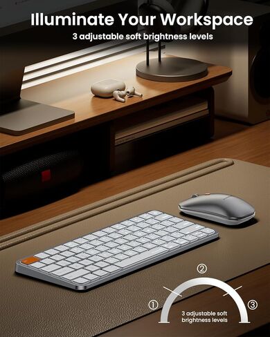 ProtoArc KM100-A Backlit Bluetooth Keyboard Mouse for Mac & KM90-A Compact Keyboard Mouse for Mac in Saudi Arabia
