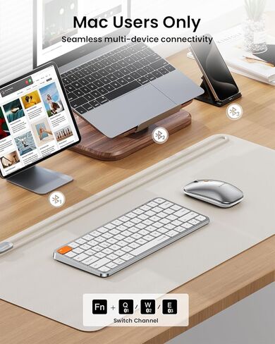 ProtoArc KM100-A Backlit Bluetooth Keyboard Mouse for Mac & KM90-A Compact Keyboard Mouse for Mac in Saudi Arabia