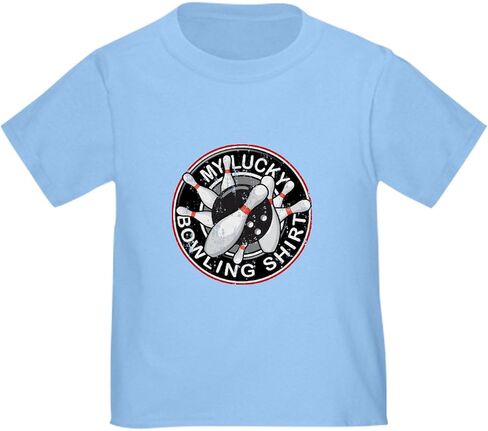 CafePress Lucky Bowling Shirt 2 Toddler T Shirt Cute Toddler Graphic Tee, 100% Cotton in Saudi Arabia
