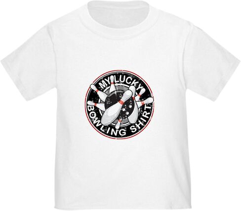 CafePress Lucky Bowling Shirt 2 Toddler T Shirt Cute Toddler Graphic Tee, 100% Cotton in Saudi Arabia