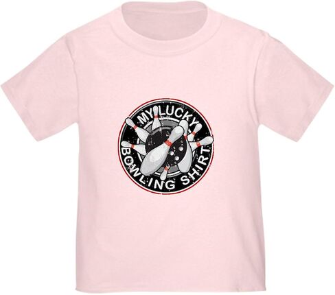 CafePress Lucky Bowling Shirt 2 Toddler T Shirt Cute Toddler Graphic Tee, 100% Cotton in Saudi Arabia