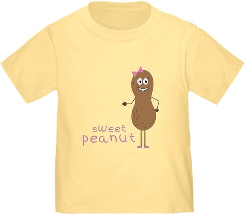 CafePress Sweet Peanut Toddler T Shirt Cute Toddler Graphic Tee, 100% Cotton in Saudi Arabia