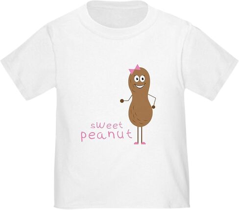 CafePress Sweet Peanut Toddler T Shirt Cute Toddler Graphic Tee, 100% Cotton in Saudi Arabia