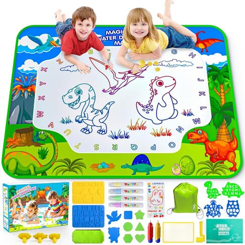 ماء Doodle Mat for Kids 32x40 بوصة ، لعبة تلوين قابلة لإعادة الاستخدام ، لعبة تعليمية تعليمية لـ 3 4 5 6 7 7 8 سنوات من الفتيات والفتيان ، Neon Color Mat Doidle Write Drawing Toys Holiday Christmas Gifts in Kuwait