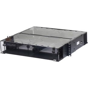 ECX-02U FiberExpress ECX Patch Panel Housing, Holds ECX Adapter Frames or Cassettes, 19" W, 2U, Black in Kuwait