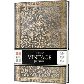 Grimoire Journal غلاف فني 7x10 بوصة، 256 صفحة مبطنة كتاب حلم ذهبي عتيق من الظلال القوطية مجلة يوميات، B5 Dark Academia Poetry Fantasy Notebook للنساء (أزرق) in Kuwait