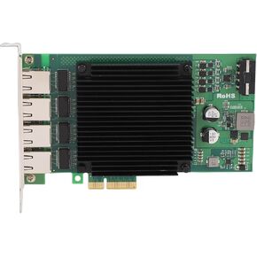 بطاقة شبكة PoE PCIe ذات 4 منافذ، ورقاقة التحكم الرئيسية i226، وبطاقة جيجابت إيثرنت 2.5 جيجا بايت مع تبديد حرارة فعال وزمن وصول منخفض in Kuwait
