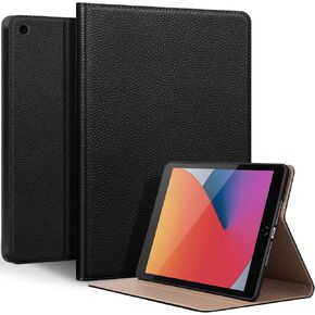حافظة جلدية أصلية لجهاز iPad Pro مقاس 11 بوصة (M5) 2025 / (M4) 2024 | غطاء حماية نحيف مع حامل قابل للتعديل، تنبيه/غفو تلقائي، جلد فاخر | أسود in Kuwait