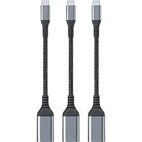 محول USB USB C إلى USB3.0 للهواتف الذكية التي تعمل بنظام Android، نقل سريع للبيانات مع كابل مجدول من النايلون المتين in Kuwait