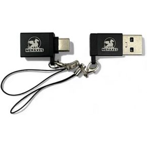 MERAXES Type-C & Type-A Adapter Combo 2-Pack Black, 10Gbps High-Speed C-to-A/A-to-C Converter Compatible with MacBook, iPhone 17/16/15/14, iPad, Smart Phone, Smart Watch in Saudi Arabia
