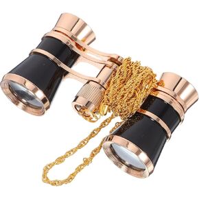 Artibetter 3x25 Metal Opera Glasses Night Vision Binoculars with Chain Compact Wide-Angle Mini Telescope for Adults Theater Concert Bird Watching Black in Saudi Arabia