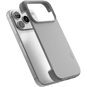 حافظة إطار MOFT MOVAS لهاتف iPhone 17 Pro Max، 0.75 مم (0.03 بوصة) رفيعة للغاية، جلد نباتي ناعم الملمس، حماية للزاوية من مادة TPU، متوافقة مع MagSafe (Misty Cove + Cement) in Kuwait
