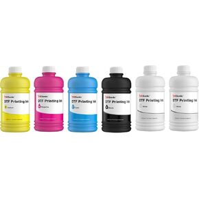 InkSonic DTF Ink 3000ML ＆ Powder Kit Supplies, Direct-to-Film Transfer Ink for PET Film Heat Transfer Printing, Refill Ink for Professional DTF Printers L1800 R1390 L805 L800 DX5 DX7 XP600 I3200 in Kuwait