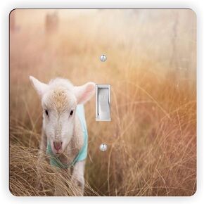 Baby Goat in Field Soft -Light Switch Plate Cover - Double GFI Double Rocker - Two Gang Switch Plate Cover Switch Plate Cover in Kuwait